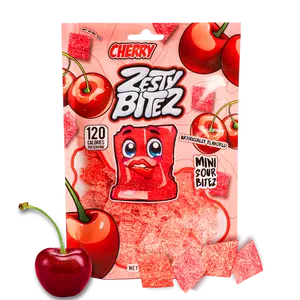 Zesty Bitez Cherry Candy 1 Pack Mini Sour Bites