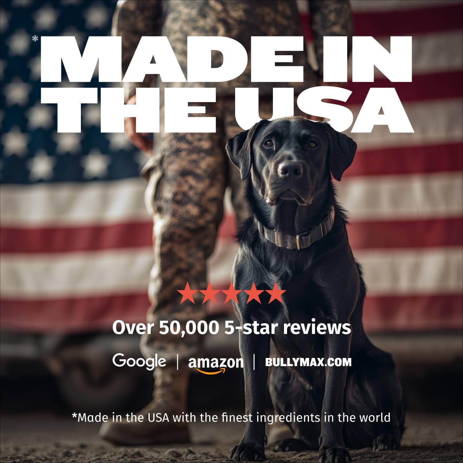 Bully Max 30/20 High Protein Beef Dog Food (5 lbs.) — 30% Protein, 20% Fat, 300% More Protein Than Fresh Beef, +10M CFU Probiotics