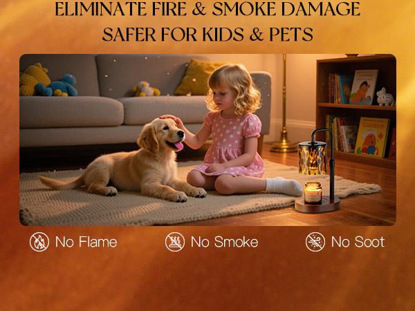 Tortoise Shell Home Decor: Black Candle Warmer Lamp with Timer Vintage Leopard Lamp with 2 Bulbs Height Adjustable Candle Warmer Dimmable Christmas Gift for Women