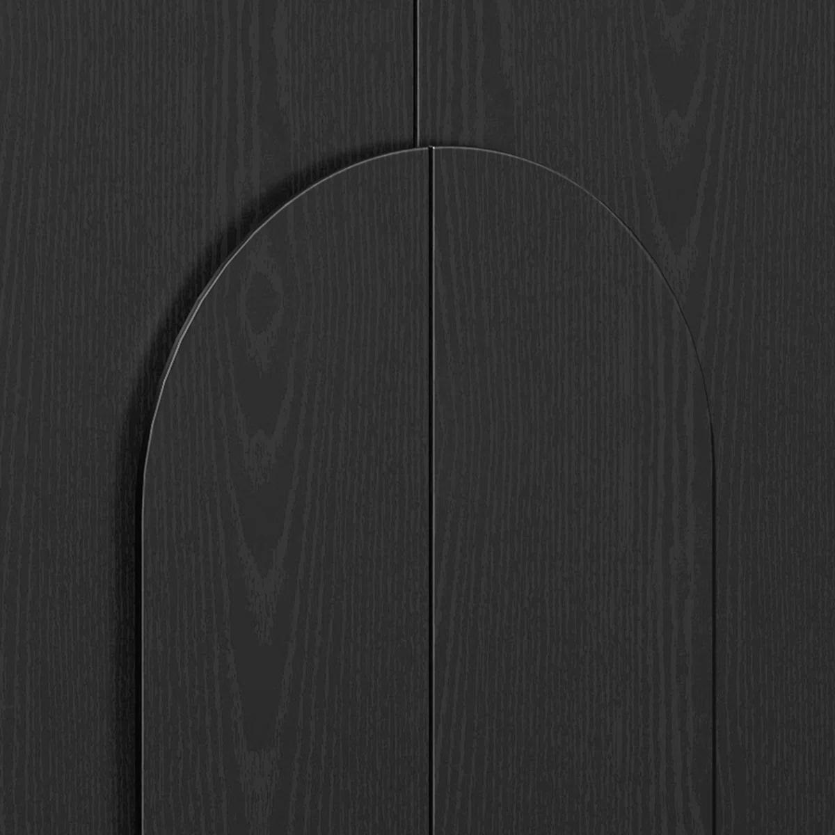 【SPOTLIGHT DAY】ONBRILL Modern 60" Curved Sideboard With Adjustable Shelf & 4 Doors for Contemporary Home Decor