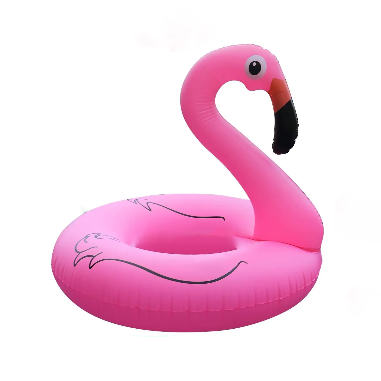 Inflatable Pool Float with Solar LED Lights, 42 Inch Giant Pool Floatie, Heavy Duty 330 lbs Capacity Swim Ring, Beach & Pool Toy for Ages 12+