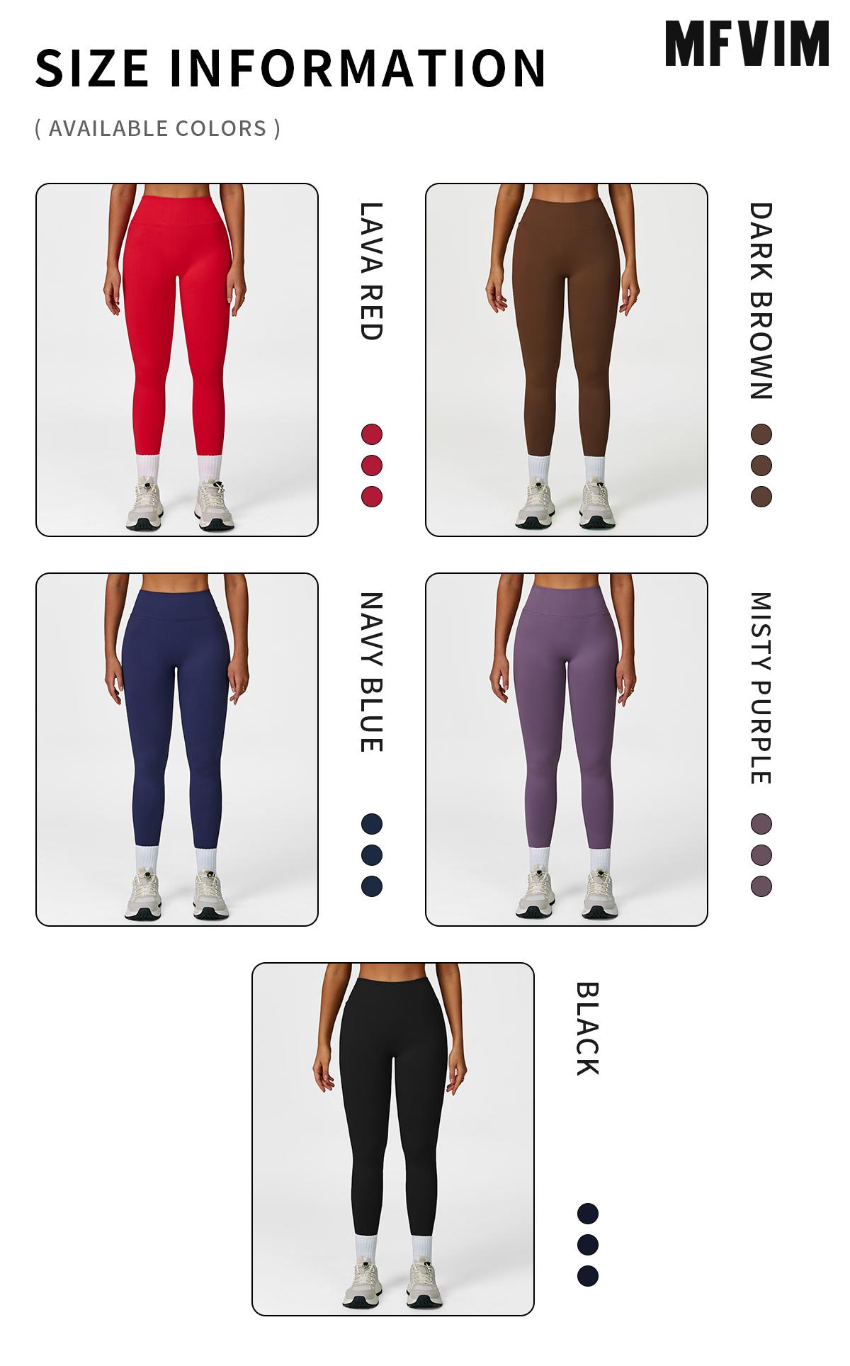 MFVIM Women’s High-Waist Sports Leggings, Solid Color Slim Fit Pants, High Elasticity Yoga Leggings, Ladies Activewear for Indoor & Outdoor Use, Women’s Yoga Pants Fitness Tights Breathable Sporty Bottoms SpringStatements