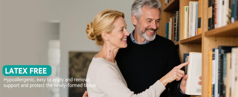 Amzfusfred Medical-Grade Hydrocolloid Bandage Roll Waterproof Flexible Hypoallergenic Latex-Free for Wound Care Secure Adhesion Semi-Transparent Comfortable Design Healthcare Aid