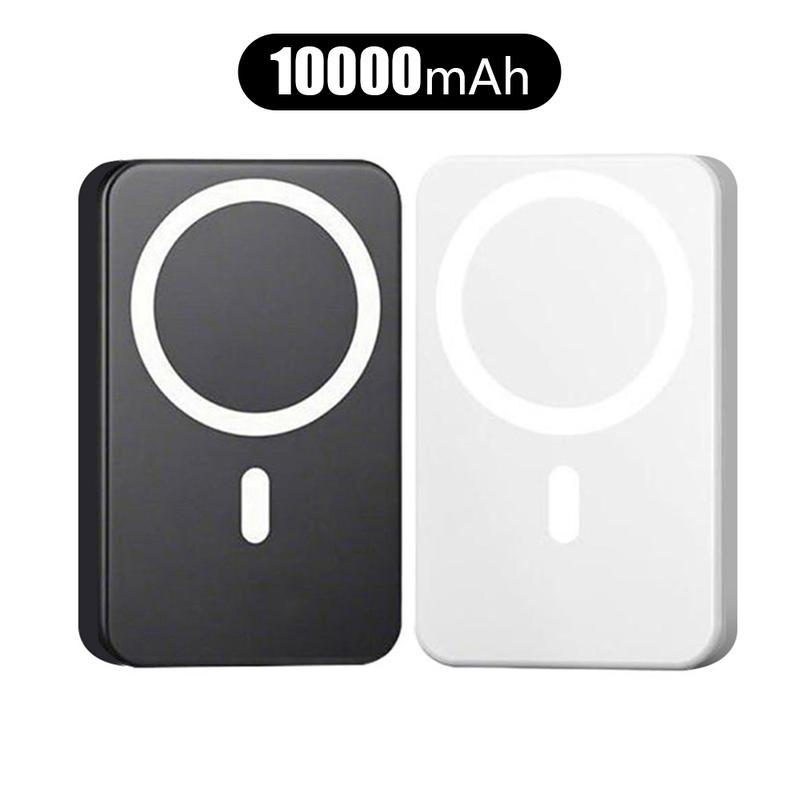Magnetic Wireless Fast Charging Power Bank, 10000mAh Portable Charger, Magnetic Power Bank for iPhone 15/14/13/12/Pro/Mini/Pro Max, Power Bank with Phone Holder, Stocking Fillers Gift，Compatible with iPhones and Android phones, including Samsung models