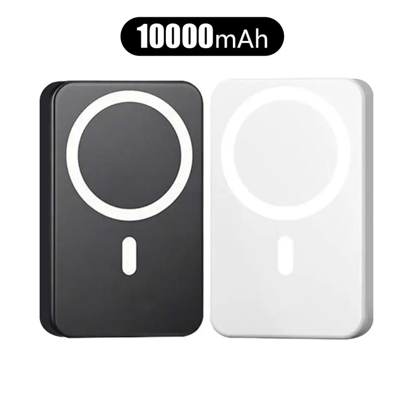 Magnetic Wireless Fast Charging Power Bank, 10000mAh Portable Charger, Magnetic Power Bank for iPhone 15/14/13/12/Pro/Mini/Pro Max, Power Bank with Phone Holder, Stocking Fillers Gift，Compatible with iPhones and Android phones, including Samsung models