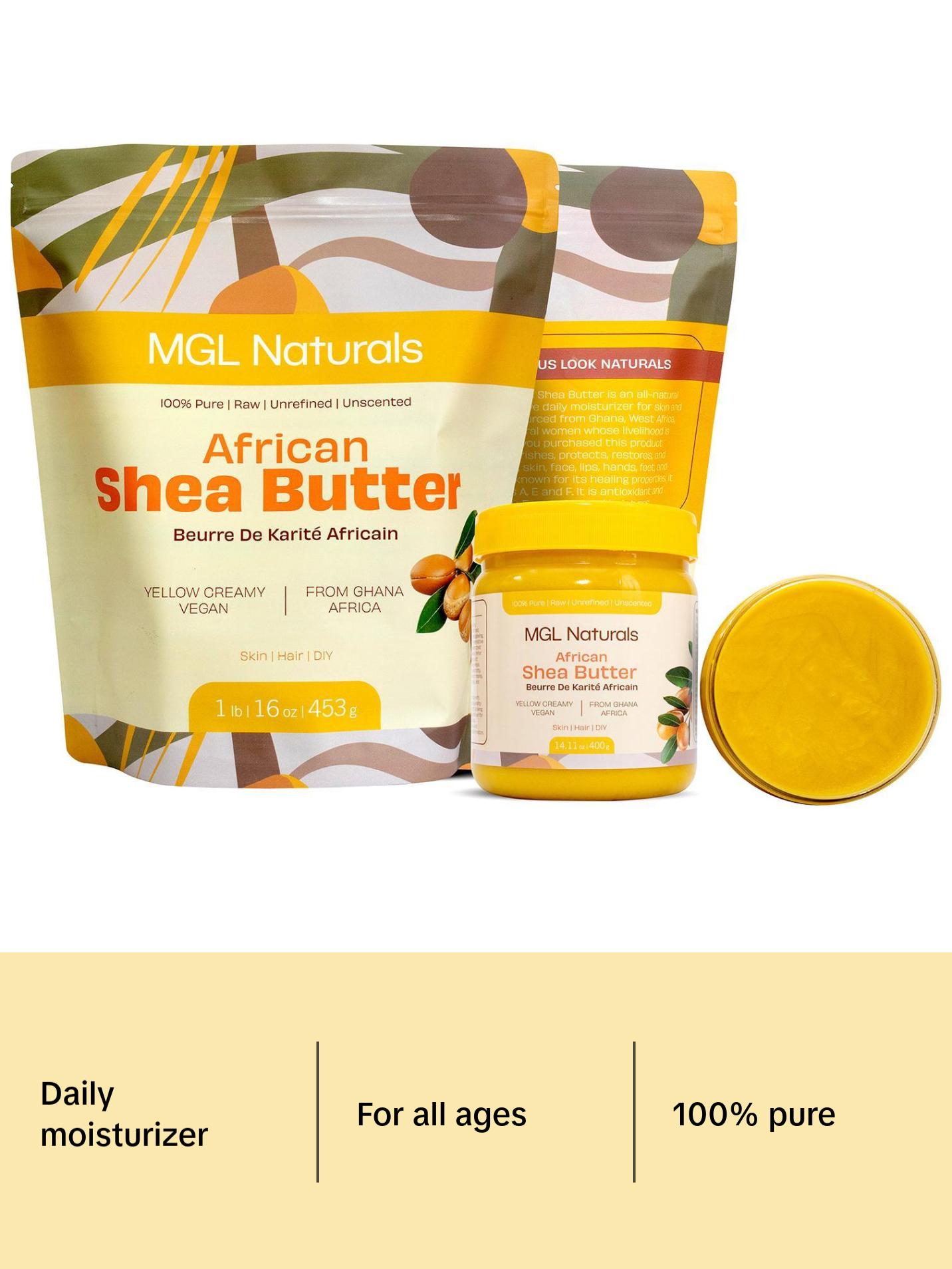 Unrefined African Shea Butter - Yellow by MGL Naturals