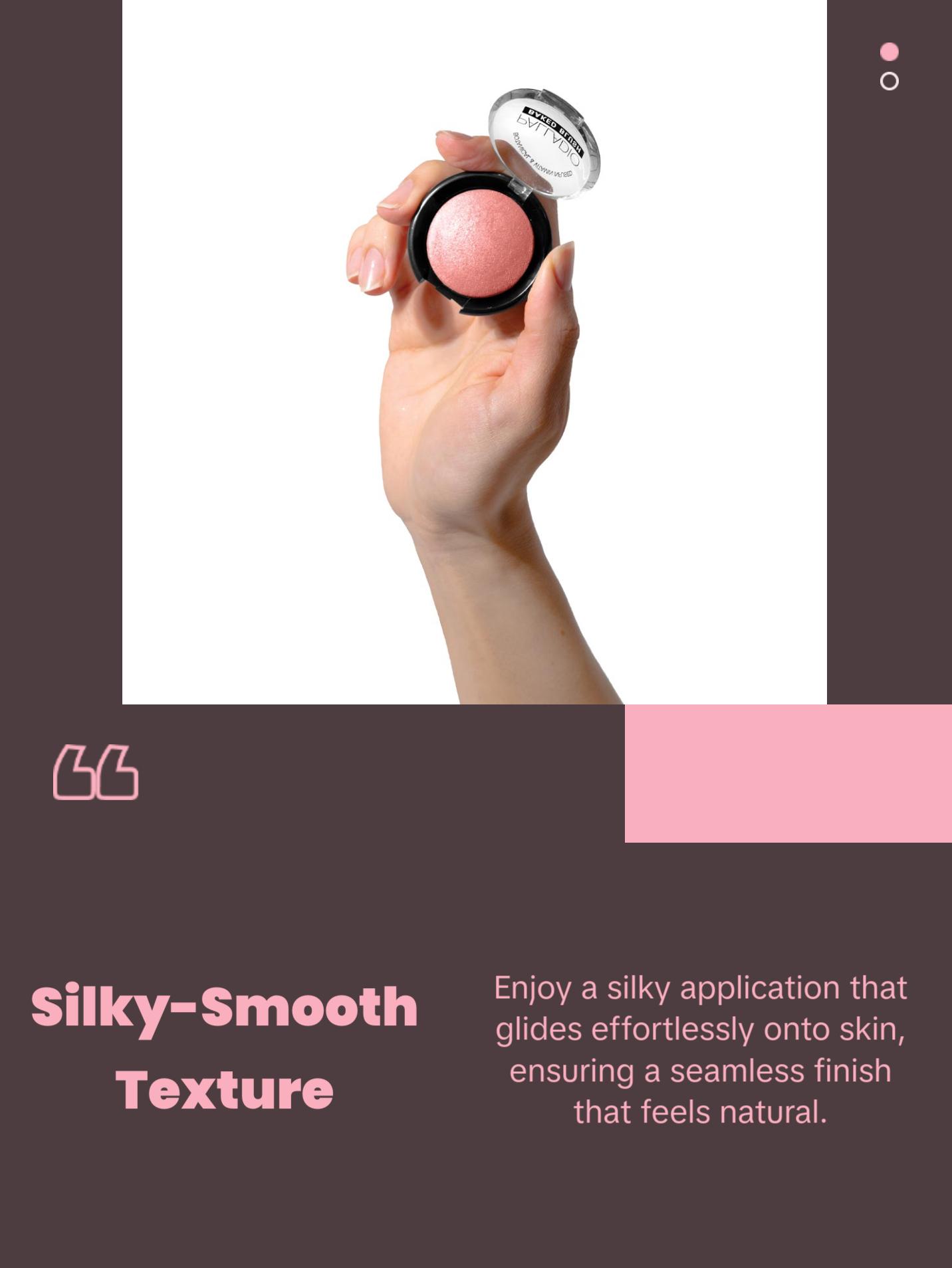 Palladio Baked Blush - Highly-Pigmented Shimmery Formula, Easy to Blend, Highly Buildable, Dry or Wet for Natural Glow or Luminous Look - Makeup