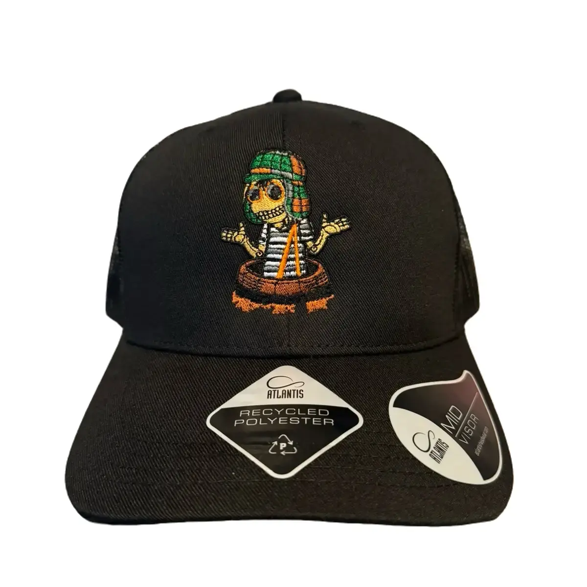 Chavo Skeleton in Barrel Low Profile hat.