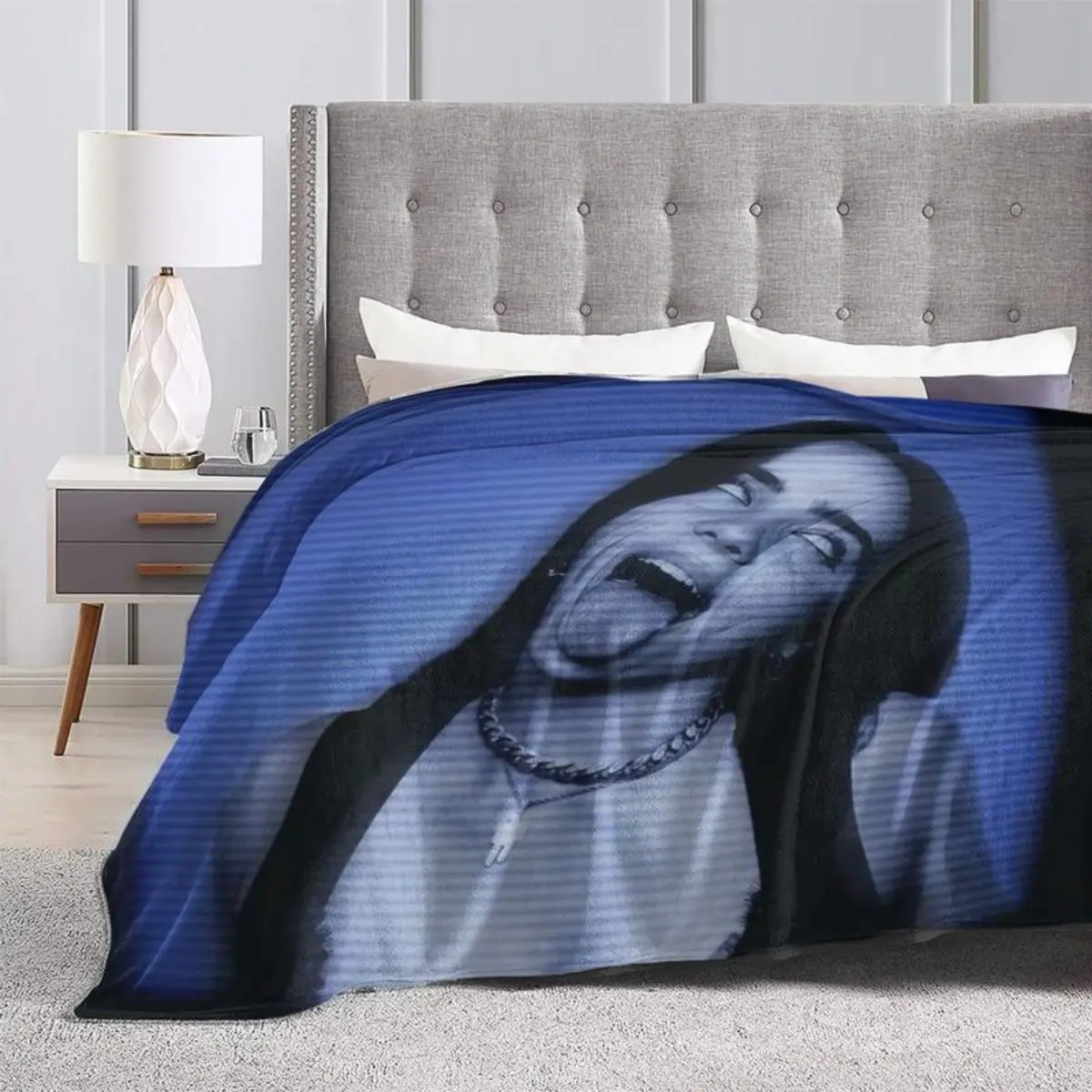 A Fleece Blanket Featuring Billie Style - As a Gift, The Fleece Blanket Symbolizes Warmth And Affection, Conveying Your Best Wishes And Tender Moments to Friends And Family.Fluffy Blankets For Decorative Sofa Portable ,flannel material