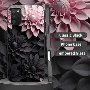 Dark Floral Aesthetic Phone Case - For Galaxy A03s - Elegant Shockproof Protection--975