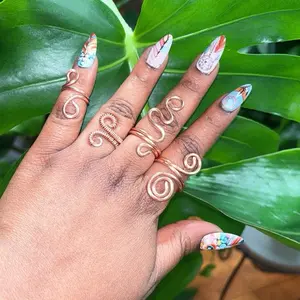 12/14 Gage pure copper ring set