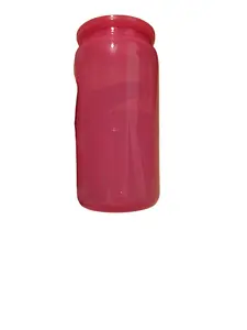 16 oz dark pink arylic mason jar