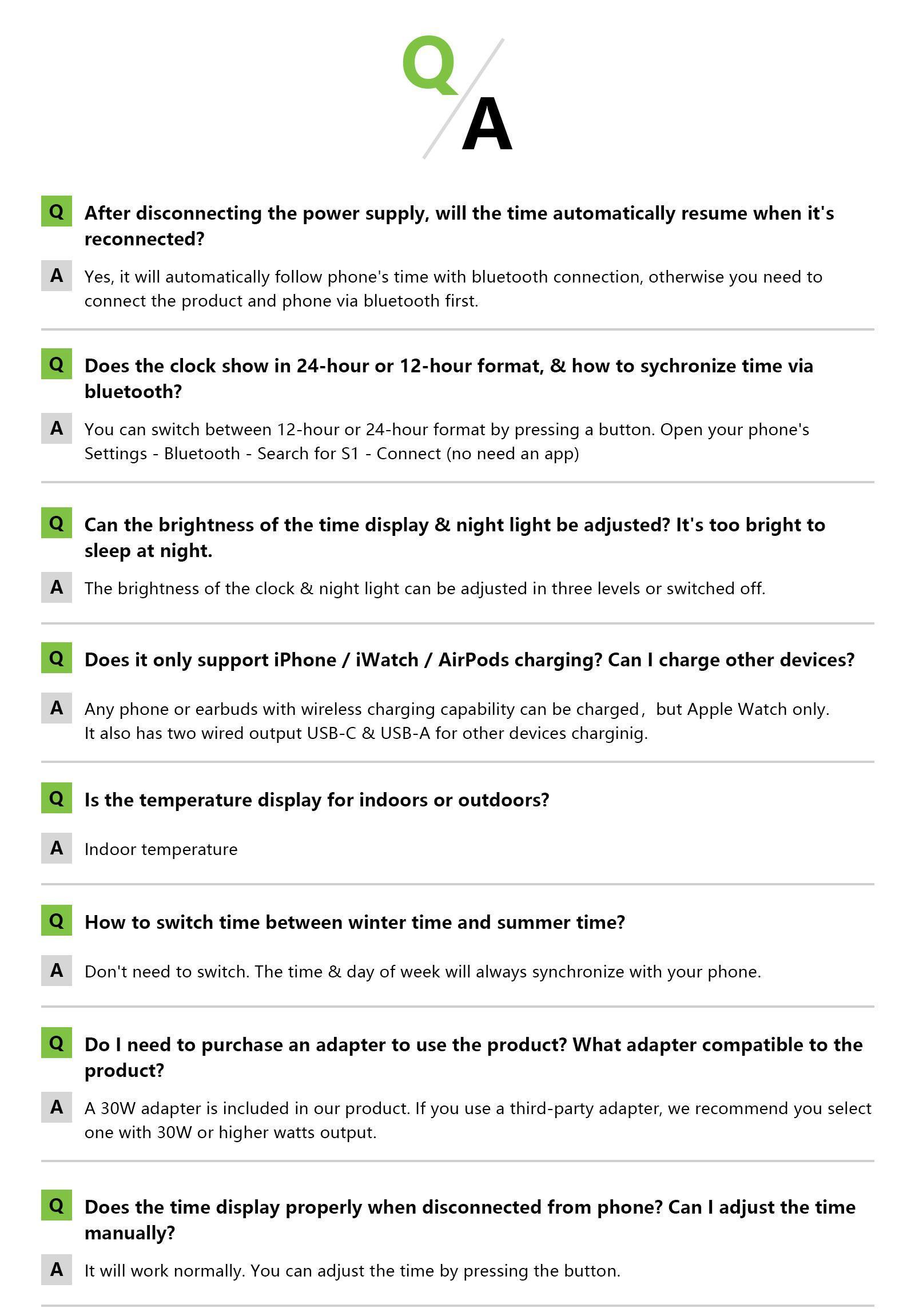 Acer 7 in 1 Wireless Charging Station Charger with Clock, LED Night Light & Temperature Display, USB-A & USB-C, Magnetic MagSafe – for iPhone, Android Phone, Apple Watch & AirPods, Gift