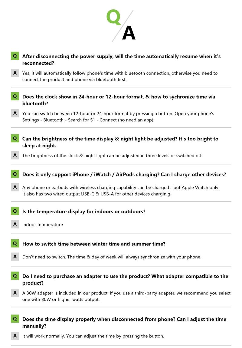 Acer 7 in 1 Wireless Charging Station Charger with Clock, LED Night Light & Temperature Display, USB-A & USB-C, Magnetic MagSafe – for iPhone, Android Phone, Apple Watch & AirPods, Gift