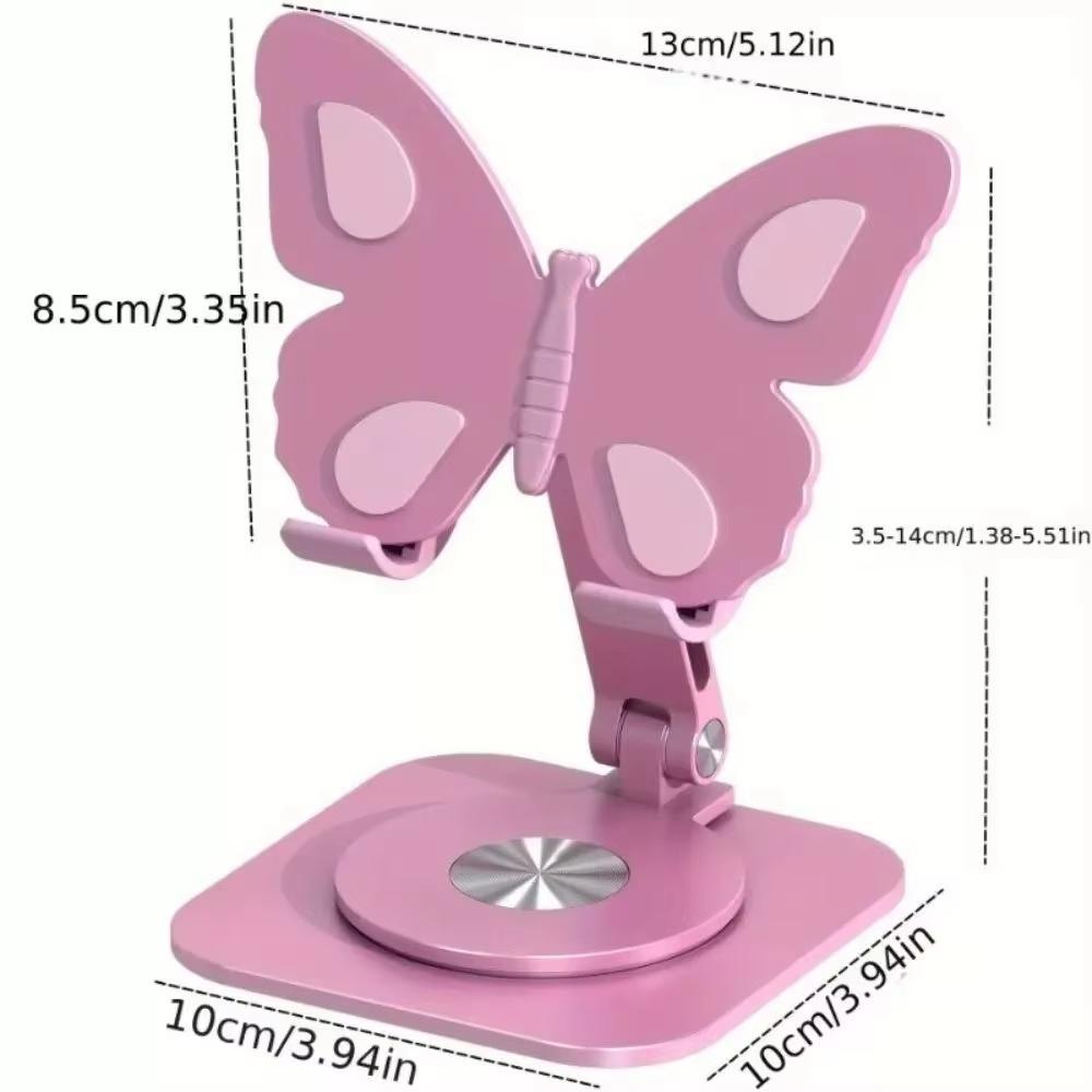 Aluminium phone stand 360 rotatable foldable portable adjustable smartphone mount