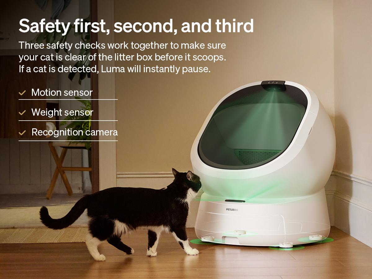 PETLIBRO Luma Automatic Cat Litter Box, AI Waste Analysis, Open-Top Litter Robot Self Cleaning Litter Box, in-App Usage Tracking Multi-Cat Recognition, Triple Safety Protection Odor Control LitterBox PETLIBRO Luma Automatic Cat Litter Box, AI Waste Analysis, Open-Top Litter Robot Self Cleaning Litter Box, in-App Usage Tracking Multi-Cat Recognition, Triple Safety Protection Odor Control LitterBox