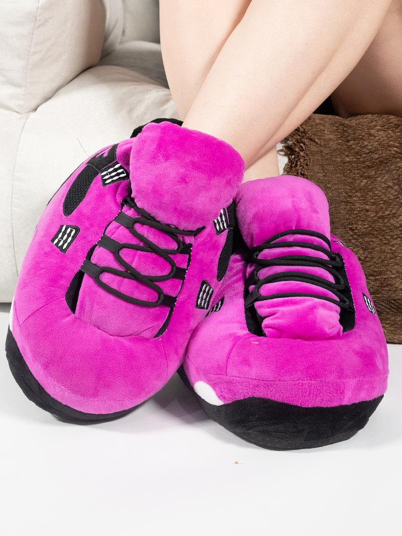 Warm Sneaker Slippers, Women Fashionable Home Shoes Soft Comfortable House Slipper One Size Footwear Girl