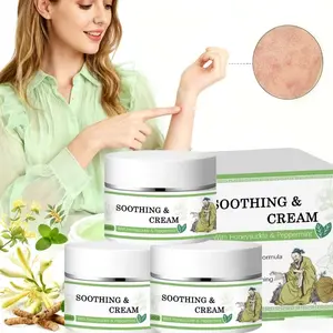 Mint Herbal Skincare Cream, Suitable for Hands, Feet, Legs, Knees Body, with Aloe Vera, Deep Hydration, Light Beige Moisturizing, Herbal Cream, Nongreasy Texture, Nourishing Oils, Plantbased Ingredients, Massage