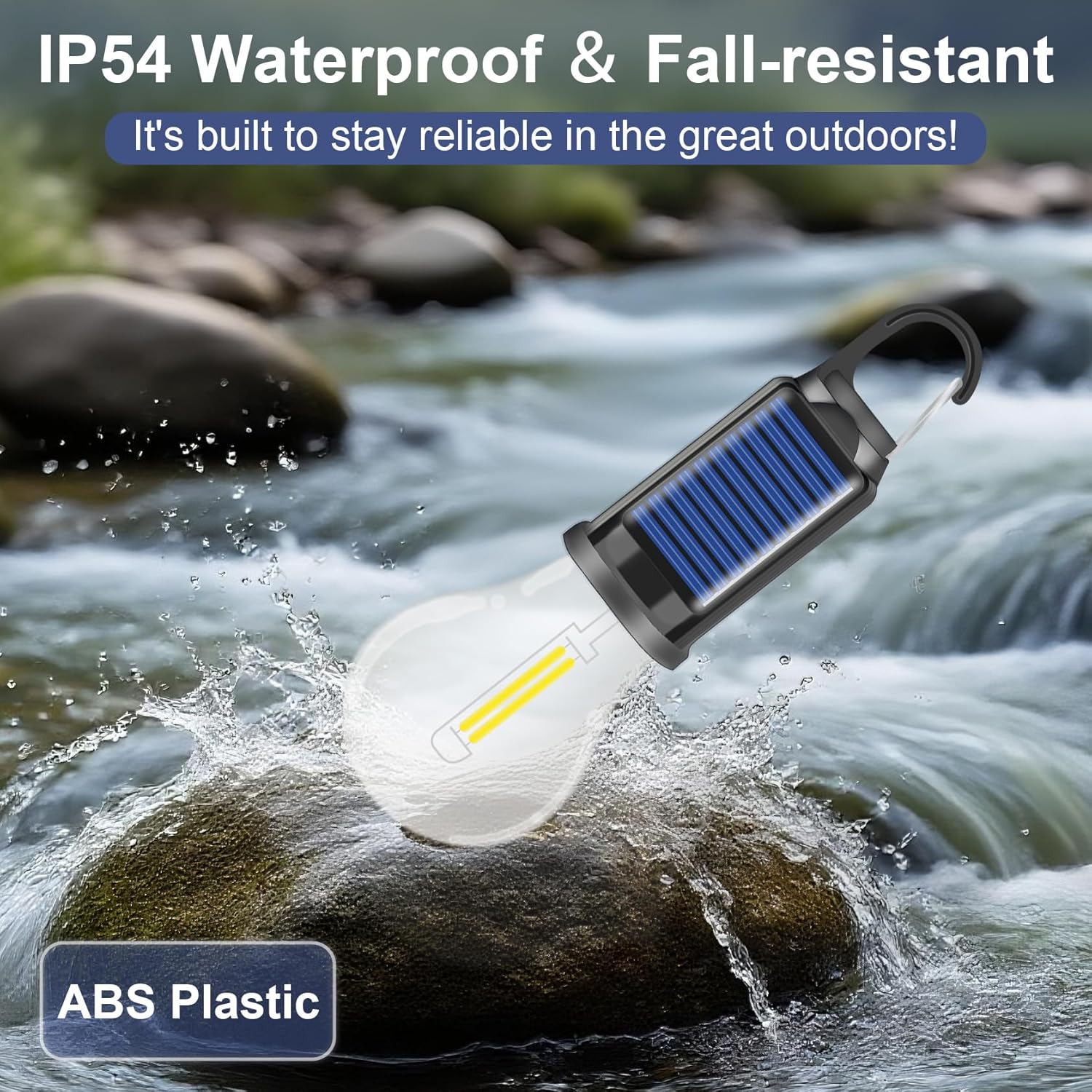 1/2/4 PCS Rechargeable Solar LED Light Bulbs with Waterproof Clip Hook, Solar Outdoor Lights, Portable Camping Gear for Hiking & Emergency Use 1/2/4 PCS Rechargeable Solar LED Light Bulbs with Waterproof Clip Hook, Solar Outdoor Lights, Portable Camping Gear for Hiking & Emergency Use