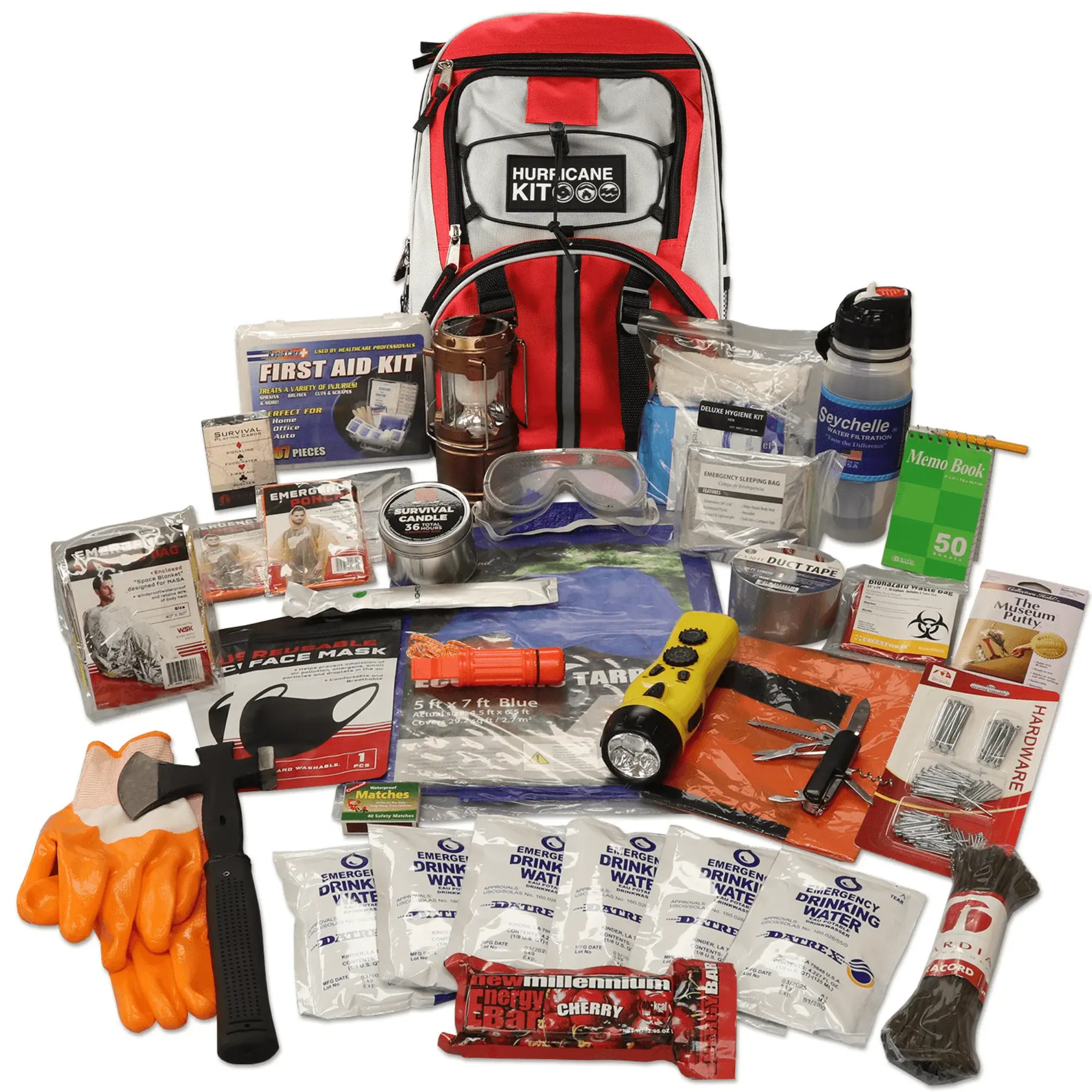 72-Hour Emergency Survival Kit - Family Hurricane & Disaster Backpack