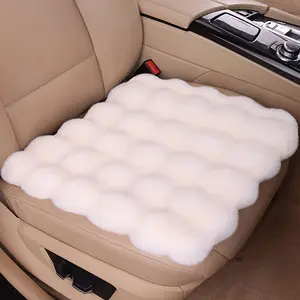Plush Car Seat Cushion, Universal Winter Warm Vehicle Seat Cover, Ultra-Soft Auto Chair Protector Pad for Car Interior Accessories