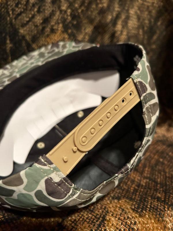 Mallard duck patch on a Jungle Camo Rope brim SnapBack Hat, Camouflage Pattern Embroidered Mallard Duck Hunting Snapbacks, Gift For Hunters