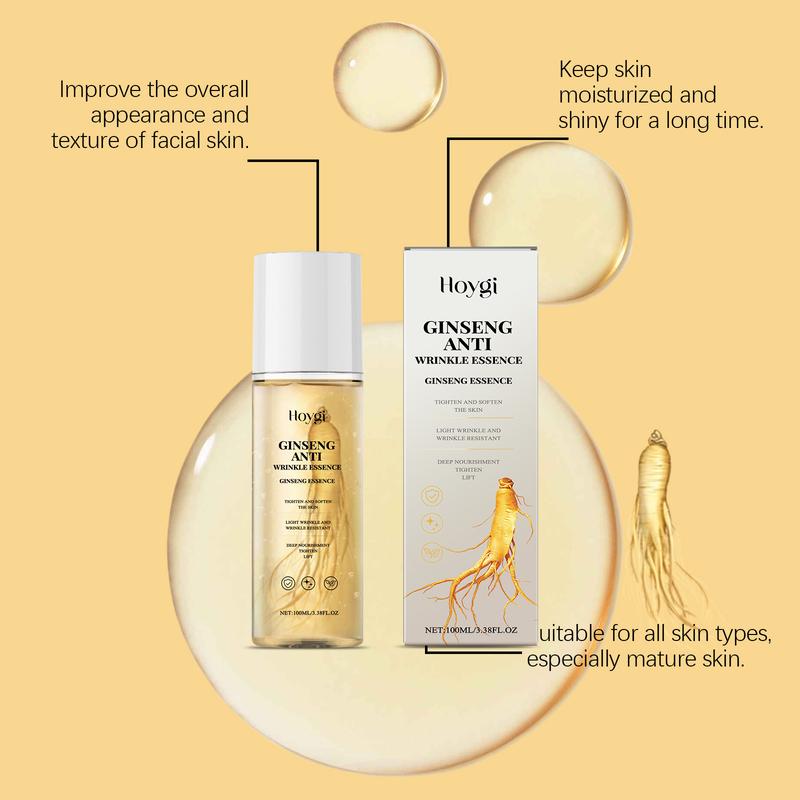 Ginseng Facial Serum, firms the skin, a natural moisturizing facial serum, a hydrating skincare product for both men and women, brightening and moisturizing serum.