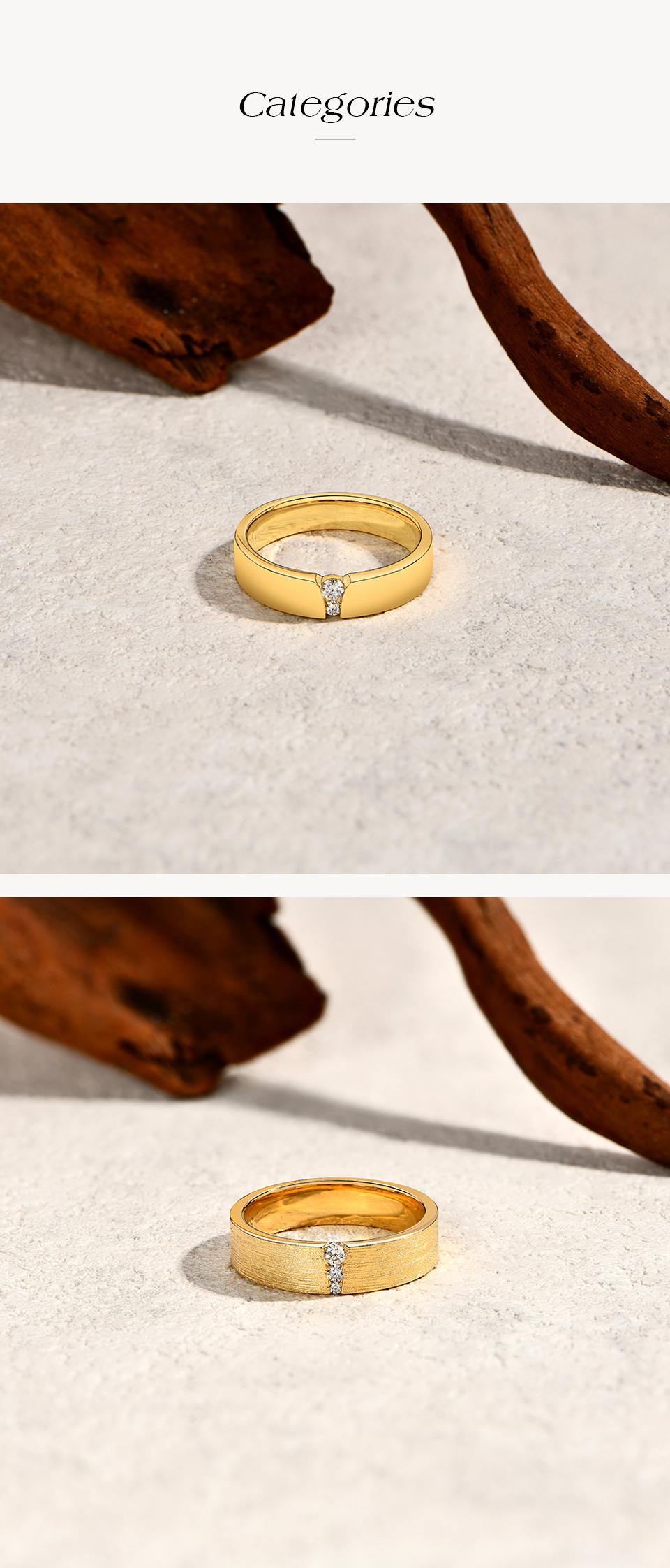 ATTAGEMS 925 Sterling Silver Round Shape Lab-Created Moissanite Ring for Women Men Couple Ring Daily Wear Fine Jewelry R292