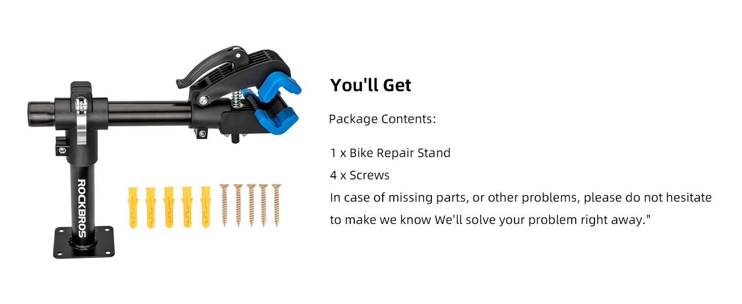 ROCKBROS Bike Repair Stand Bench Mount Home Bike Stand for Maintenance Bike Clamp Workbench Work Stands Bicycle Repair Rack for Road Mountain MTB Bikes