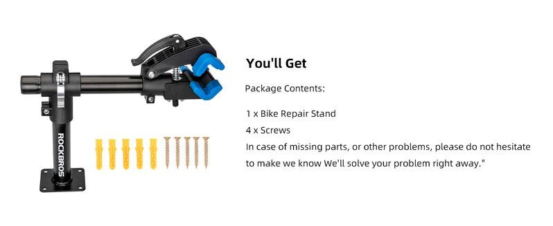 ROCKBROS Bike Repair Stand Bench Mount Home Bike Stand for Maintenance Bike Clamp Workbench Work Stands Bicycle Repair Rack for Road Mountain MTB Bikes