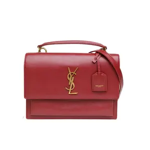 Pre-owned Yves Saint Laurent leather Tote Bags SUNSET Sunset Package Handheld with Handle Medium Size 25 C Gold Clasp