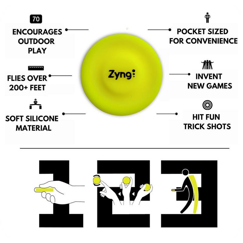 Lizzy 2 X Frisbee Flying Disc (21.5cm) | Bright Durable Frisbee Outdoor - View #6