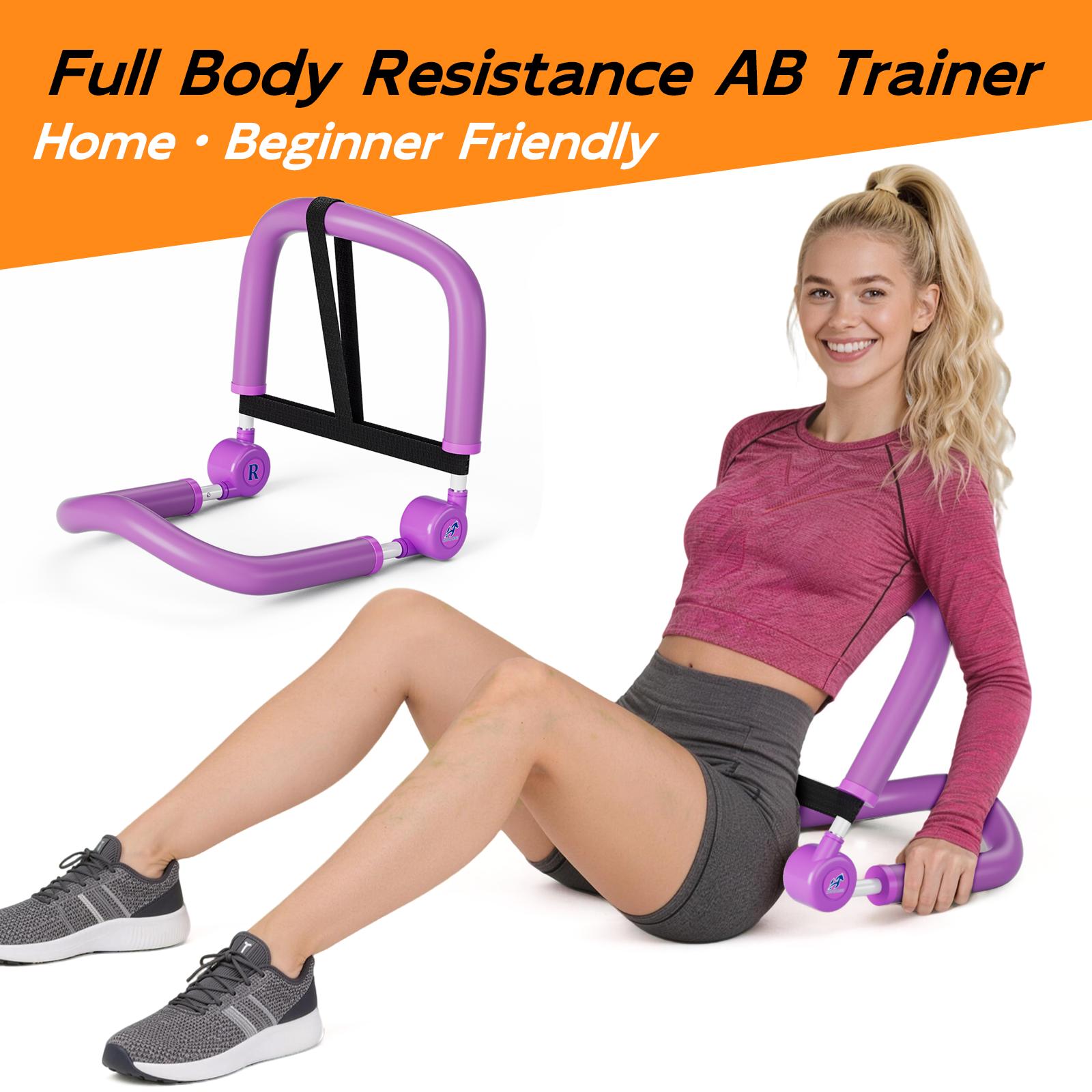 HOPHORSE 10-in-1 AB TRAINER Full Body Workout 3 Resistance Levels 35/44/57 LBS Compact Portable Beginner-Friendly Home & Daily Use