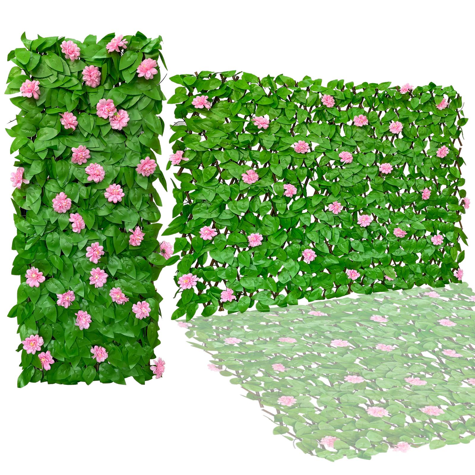 【Arbor Day】Expandable Fence Privacy Screen for Balcony Patio Outdoor,Decorative Faux Ivy Fencing Panel,Artificial
