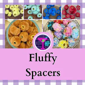 20ct 20mm Fluffy Spacers for Beadable Pens, Wristlets &  other DIY