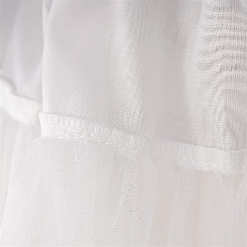 01 Kids Young Girls Christmas/Halloween/Party Dress Tulle Bubble Sleeves Blue Mesh Stage Performance Alice in Wonderland Dress Bead Decoration Princess Party Outfit