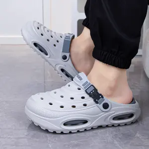 Height Increasing Summer Slippers for Men & Teens, Closed Toe, Thick Non-Slip Sole, Hollow Ventilation