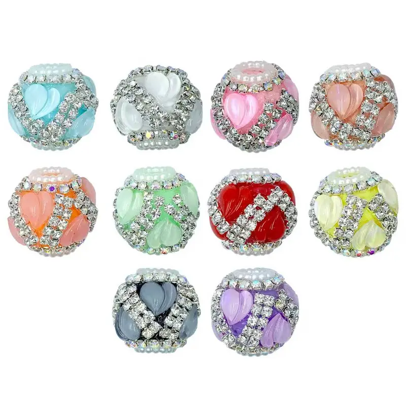 SET-2 Various fancy rhinestone beads (1 COLOR EACH)shiny high-quality suit DIY craft beadable pens