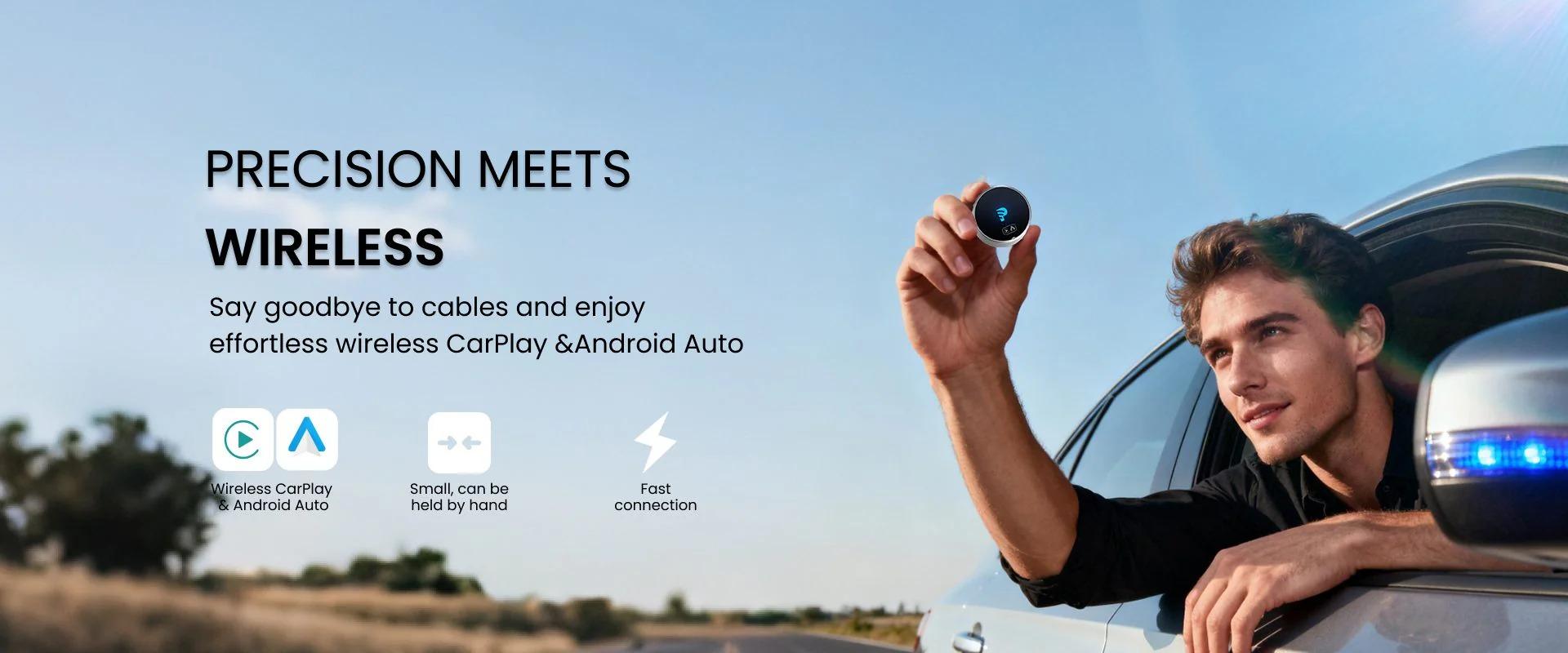 GetPairr Mini 2.0 Wireless CarPlay Adapter - Plug & Play in Seconds! Enjoy Full Features & Siri, 50% Smaller with FOTA Upgrade Wifi