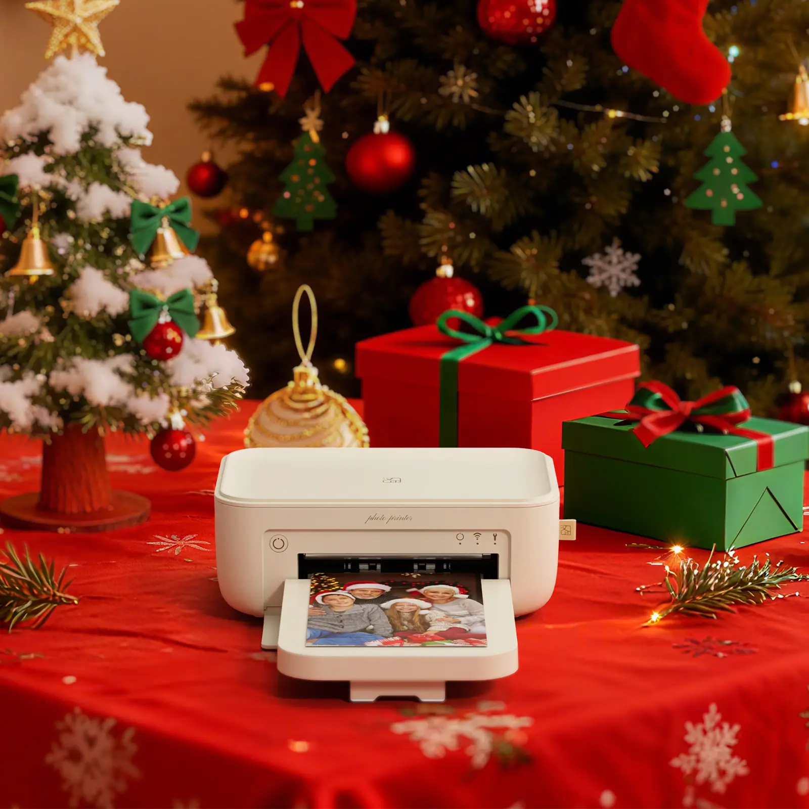 HPRT Beige Portable 4PASS Instant Photo Printer - 4×6in Dye-Sublimation, 300dpi, Bluetooth, Wi-Fi, Feature-Packed App, AR Printing, 108 Sheets & 2 Ribbons, Solid-State Consumables, No Ink, Easy to Use, Vivid High-Def Prints, Gifts for Weddings, Parties