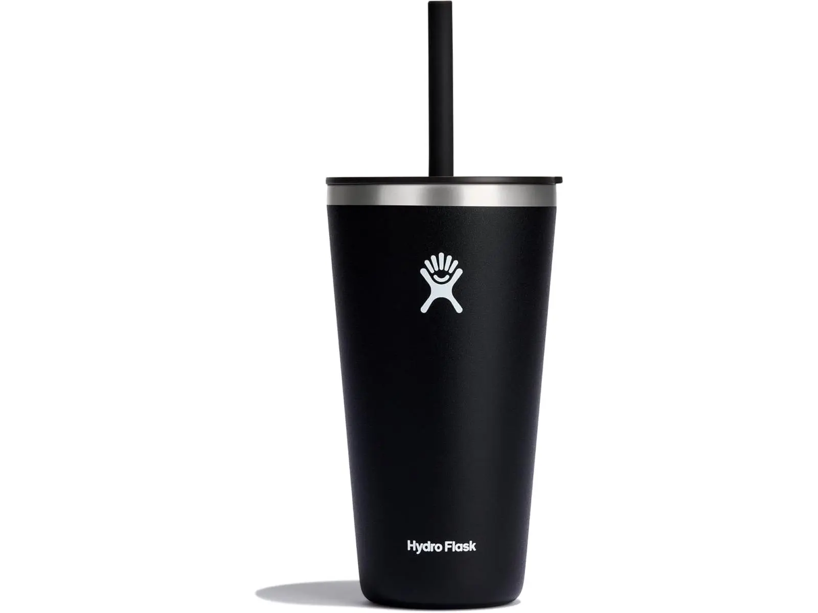 Hydro Flask T28PS001 28 oz Travel Tumbler Vacuum Flask - Stainless Steel, Insulated, Portable, Includes Lid & Straw - Black, Insulation Feature, Travel Tumbler Vacuum Flasks
