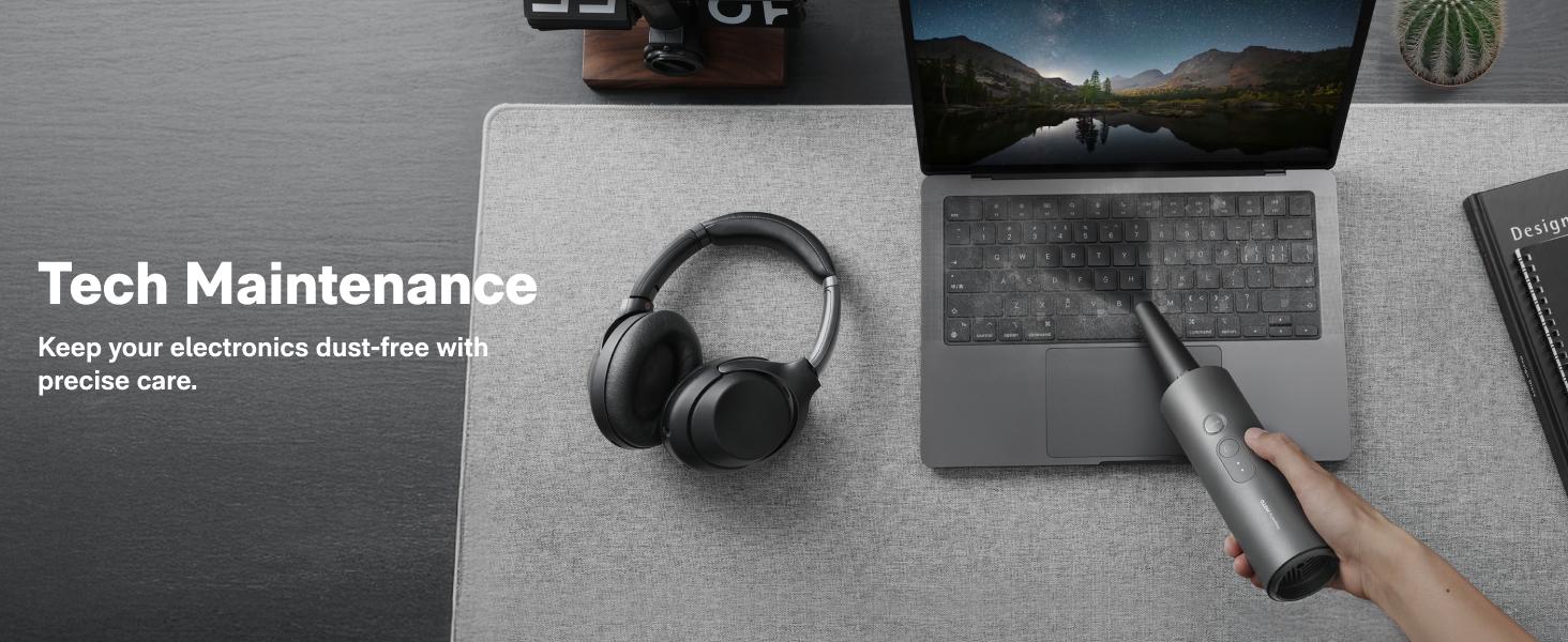 HOTO Cordless Handheld Car Vacuum Cleaner - 4-in-1 Portable Mini with 20000Pa Strong Suction & Electric Air Duster for Home, Office & Car Cleaning