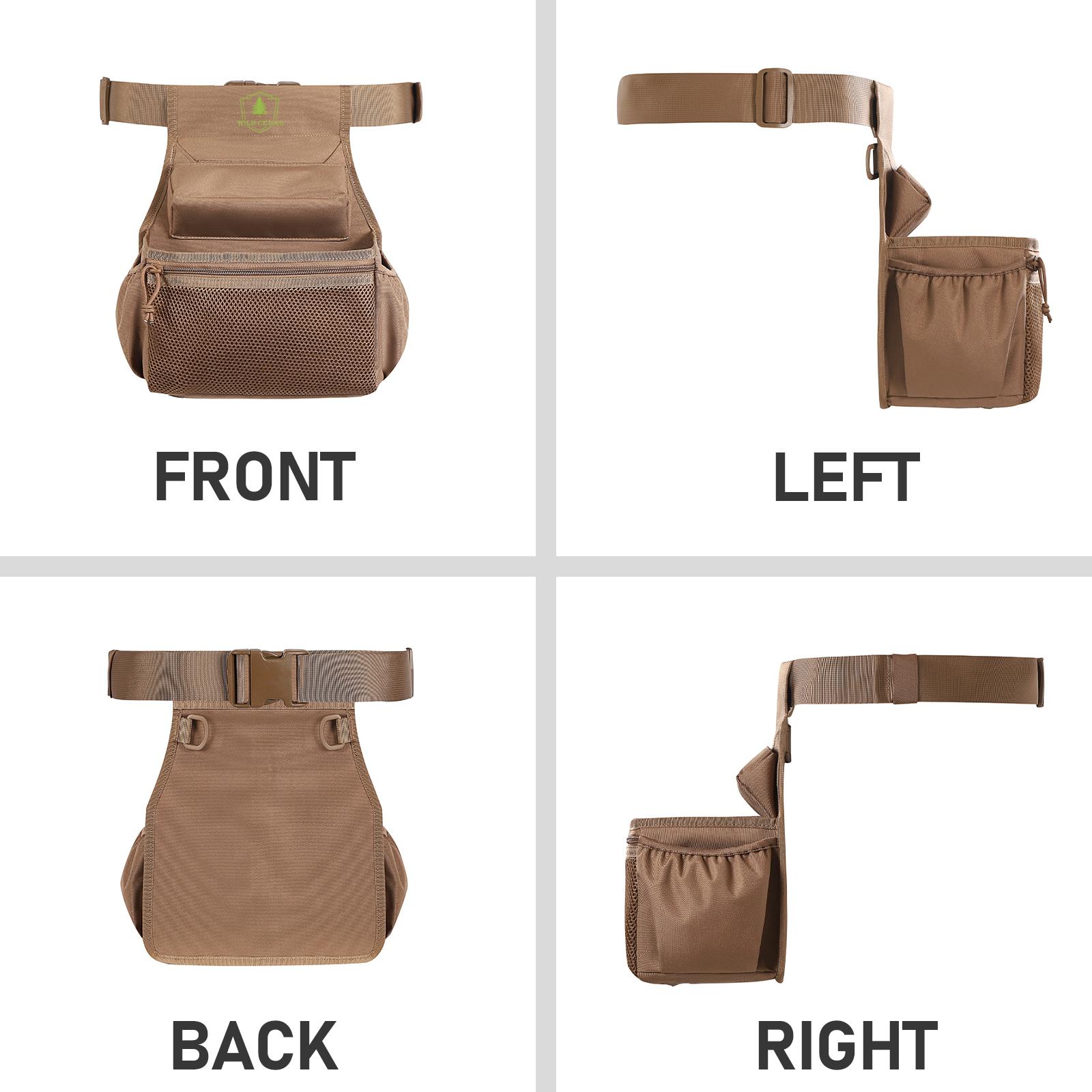 600D Nylon Upgraded Ammo Shell Pouch – Double Layer Waist Bag for 12/20 Gauge Shooting & Hunting