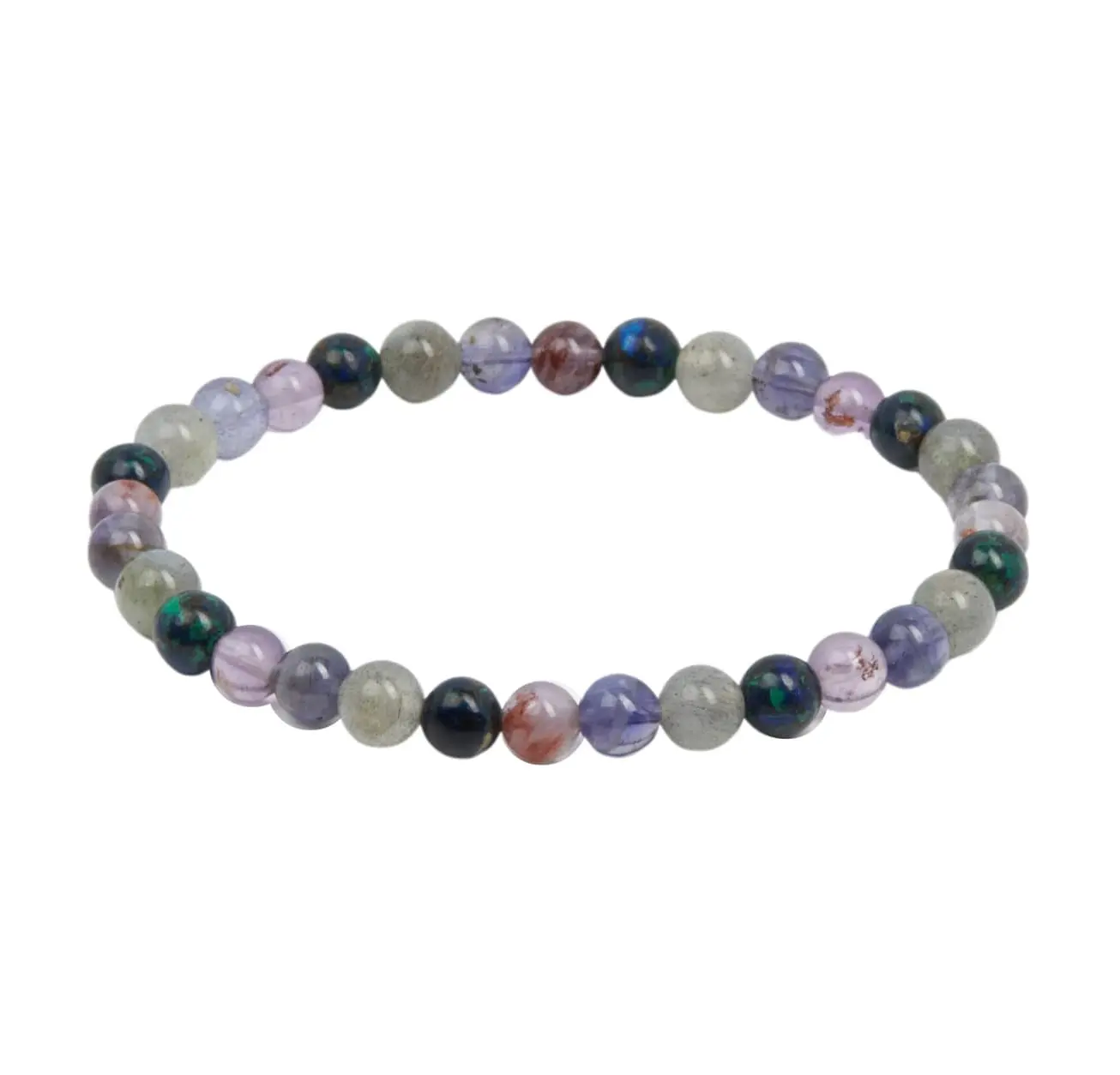 Intuition Bracelet - Third Eye Activation & Empath Protection Elastic Bracelet 6mm Beads