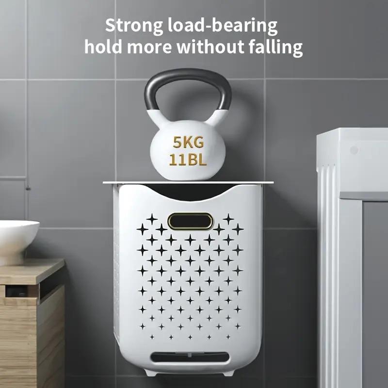 Foldable Rolling Storage Basket with Wheels - Extra-Large Capacity, Wall-Mountable, Space-Saving Organizer Laundry Room, Bedroom, Closet, And Small Spaces Laundry Basket- Stackable And Foldable Storage Bin for Home, Office, And More, Shelf Baskets