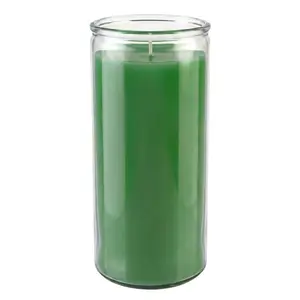 Green 14-day jar candle
