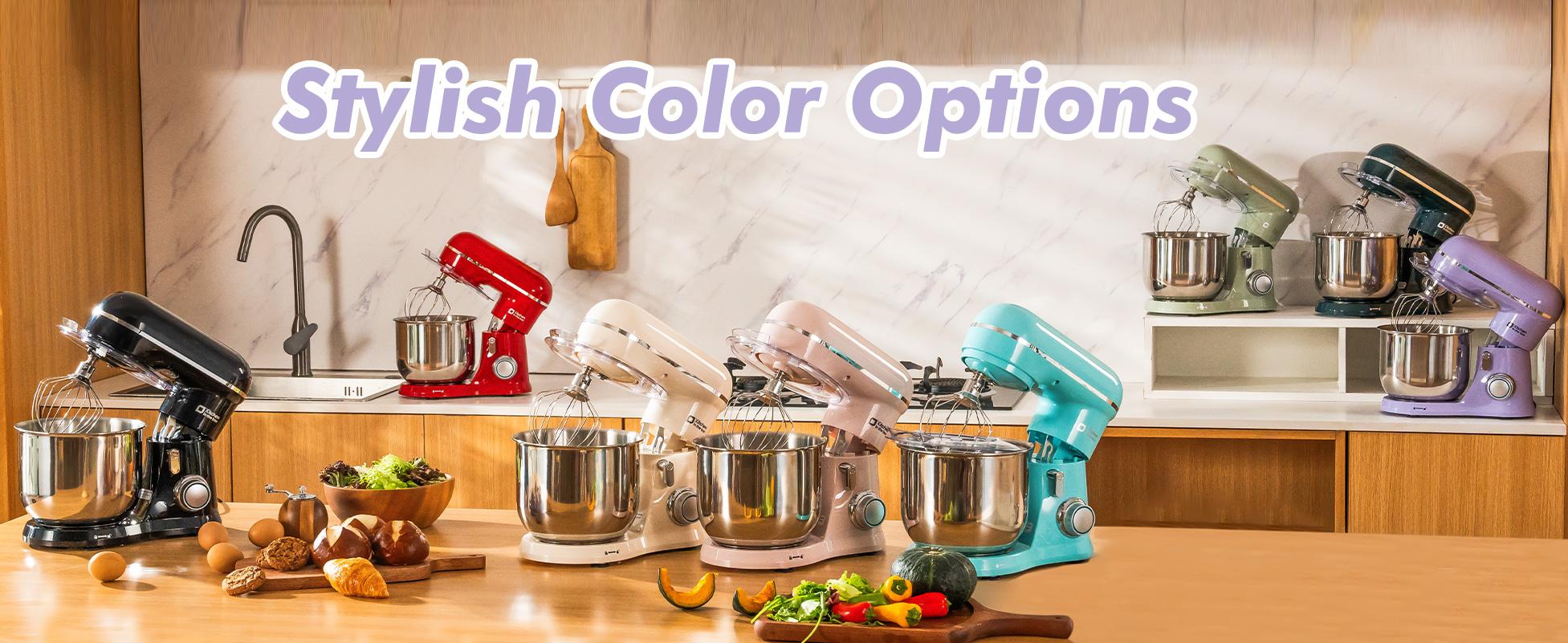 Kitchen in the Box Stand Mixer, 3.5QT Compact Kitchen Electric Mixer with Steal Mixing Bowls, 10-Speed Tilt-Head, Dough Hook, Flat Beater, Whisk – Lightweight, Small Stand Mixer for Baking, Cooking, Daily Use