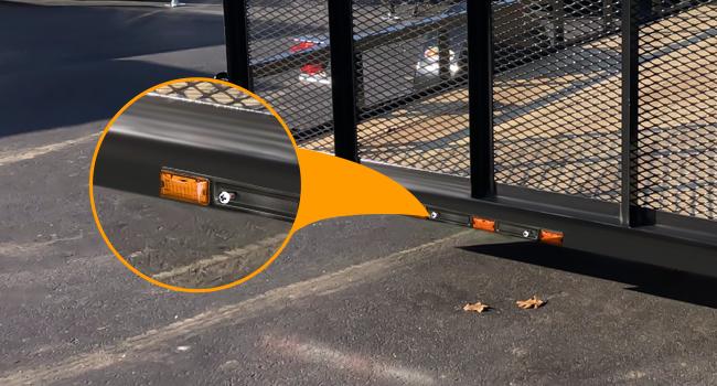 Nilight 9 LED Marker Tail Trailer Light Bar 14.2Inch 2 PCS Amber Clearance Identification Running Marker ID Rear Stainless Steel Bracket for 12V Pickup Truck Trailer RV Boat