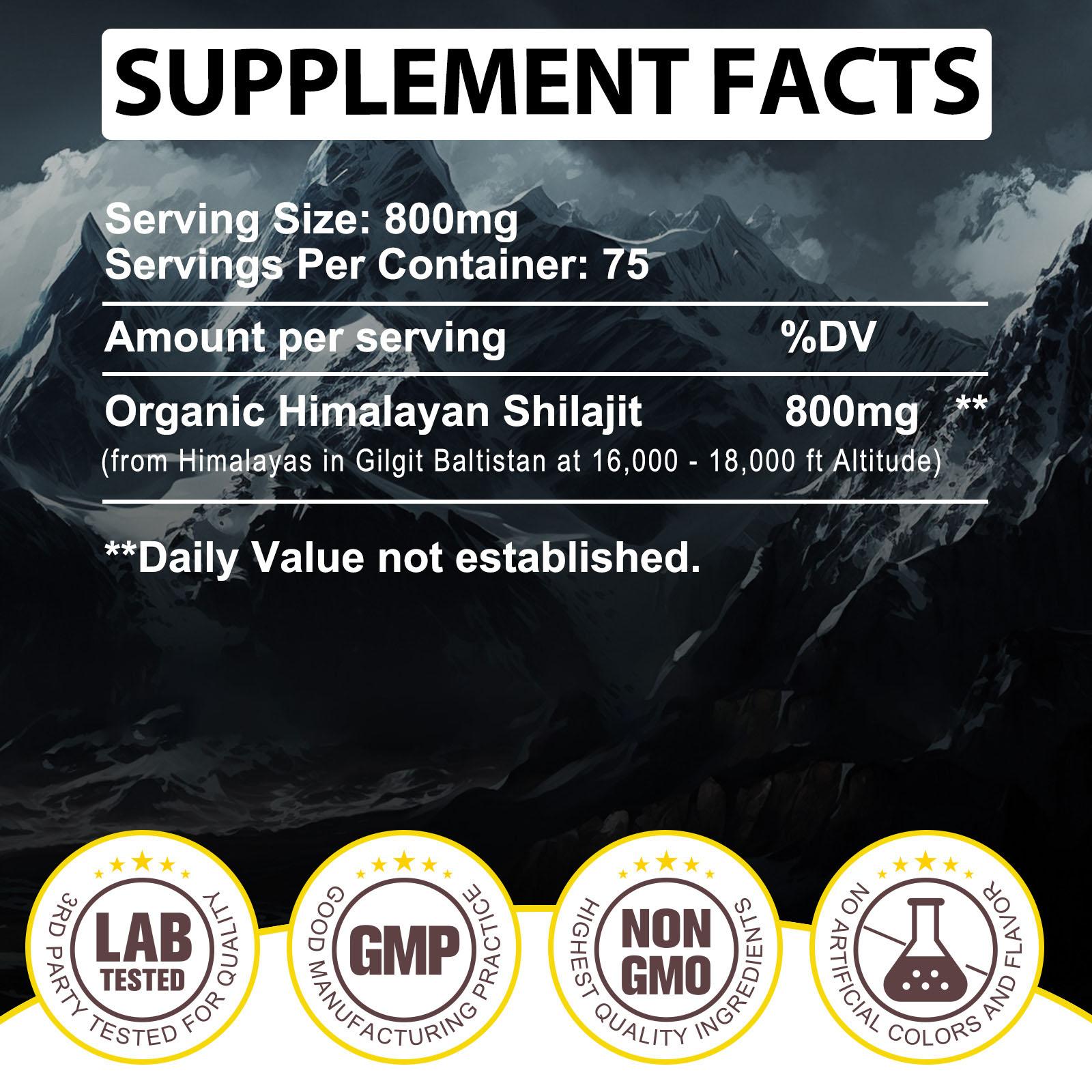 Acentiallabs Shilajit Resin From Himalayas | High Potency for Men & Women | Fulvic Acid & 85+ Trace Minerals Complex for Energy, Strength & Immunity Natural Supplement Power Blend Supplement Acentiallabs Shilajit Resin From Himalayas | High Potency for Men & Women | Fulvic Acid & 85+ Trace Minerals Complex for Energy, Strength & Immunity Natural Supplement Power Blend Supplement