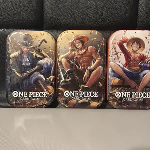 One Piece Mini Tin Vol 2 - Collectible Card Game Storage Case Featuring Luffy, ace & Sabo
